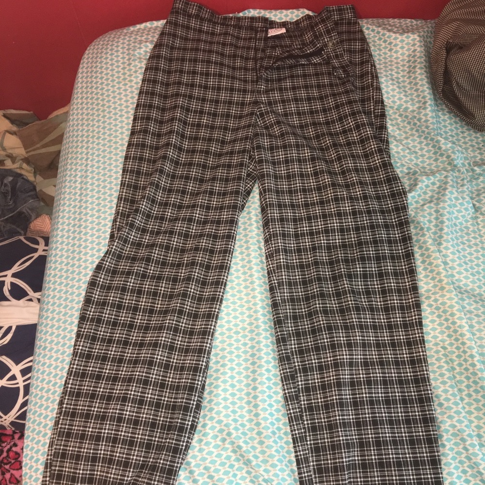 black and white striped business pants 🖤